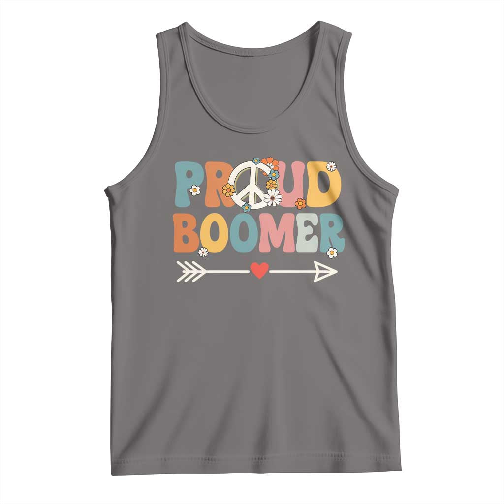 Proud Boomer Tank Top Boomers Generation Peace Sign Hippie 50s 60s - Wonder Print Shop