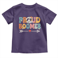 Proud Boomer Toddler T Shirt Boomers Generation Peace Sign Hippie 50s 60s - Wonder Print Shop
