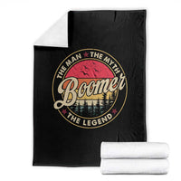 Boomers Generation Throw Blanket The Man The Myth The Legend - Wonder Print Shop