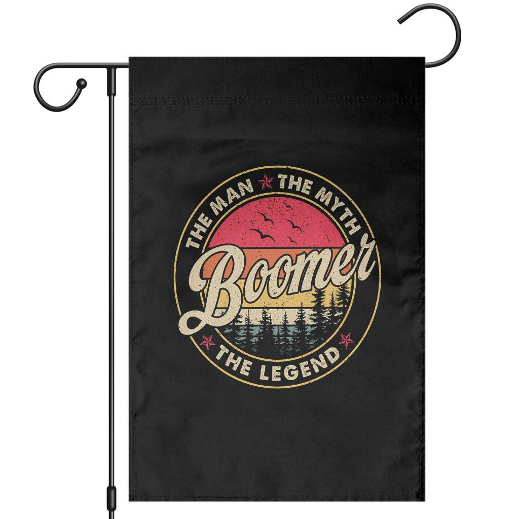 Boomers Generation Garden Flag The Man The Myth The Legend - Wonder Print Shop