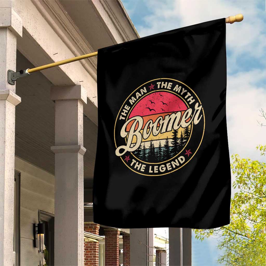 Boomers Generation Garden Flag The Man The Myth The Legend - Wonder Print Shop