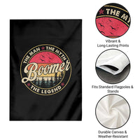 Boomers Generation Garden Flag The Man The Myth The Legend - Wonder Print Shop