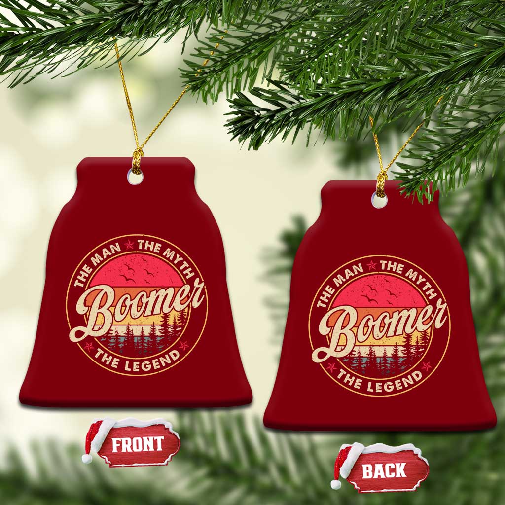 Boomers Generation Ceramic Ornament The Man The Myth The Legend - Wonder Print Shop