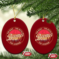 Boomers Generation Ceramic Ornament The Man The Myth The Legend - Wonder Print Shop