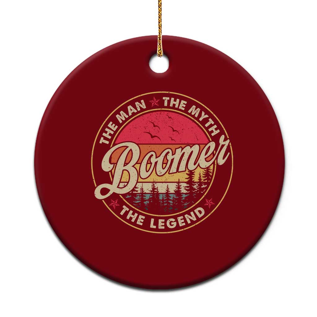 Boomers Generation Ceramic Ornament The Man The Myth The Legend - Wonder Print Shop