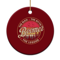 Boomers Generation Ceramic Ornament The Man The Myth The Legend - Wonder Print Shop