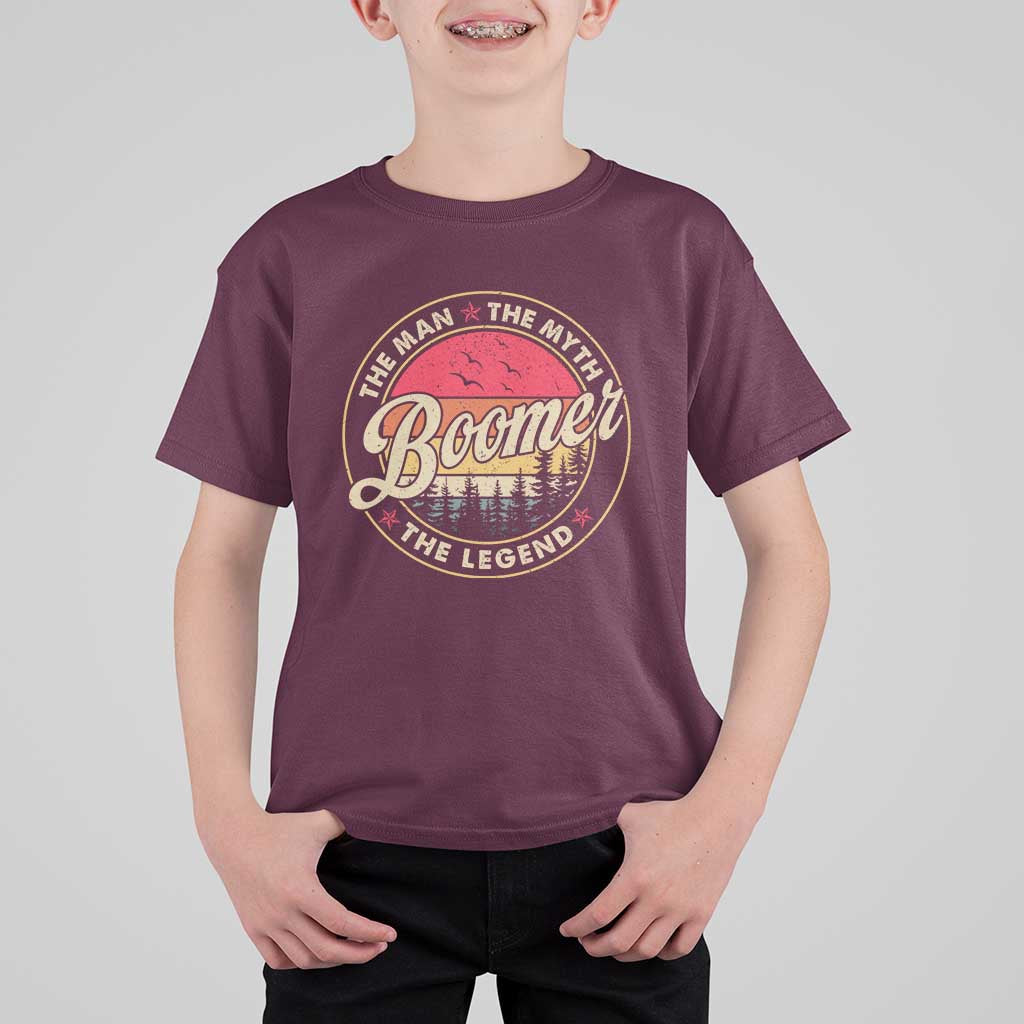 Boomers Generation T Shirt For Kid The Man The Myth The Legend - Wonder Print Shop