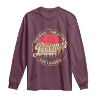 Boomers Generation Long Sleeve Shirt The Man The Myth The Legend - Wonder Print Shop