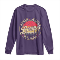 Boomers Generation Long Sleeve Shirt The Man The Myth The Legend - Wonder Print Shop