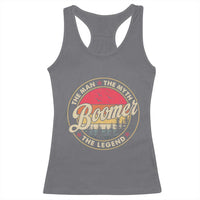 Boomers Generation Racerback Tank Top The Man The Myth The Legend - Wonder Print Shop