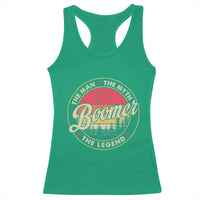 Boomers Generation Racerback Tank Top The Man The Myth The Legend - Wonder Print Shop