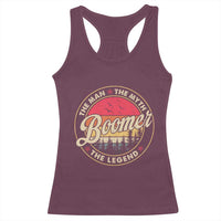 Boomers Generation Racerback Tank Top The Man The Myth The Legend - Wonder Print Shop