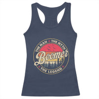 Boomers Generation Racerback Tank Top The Man The Myth The Legend - Wonder Print Shop