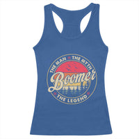Boomers Generation Racerback Tank Top The Man The Myth The Legend - Wonder Print Shop