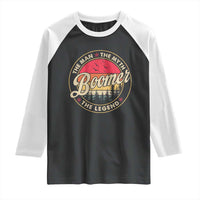 Boomers Generation Raglan Shirt The Man The Myth The Legend - Wonder Print Shop