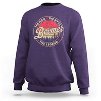 Boomers Generation Sweatshirt The Man The Myth The Legend - Wonder Print Shop