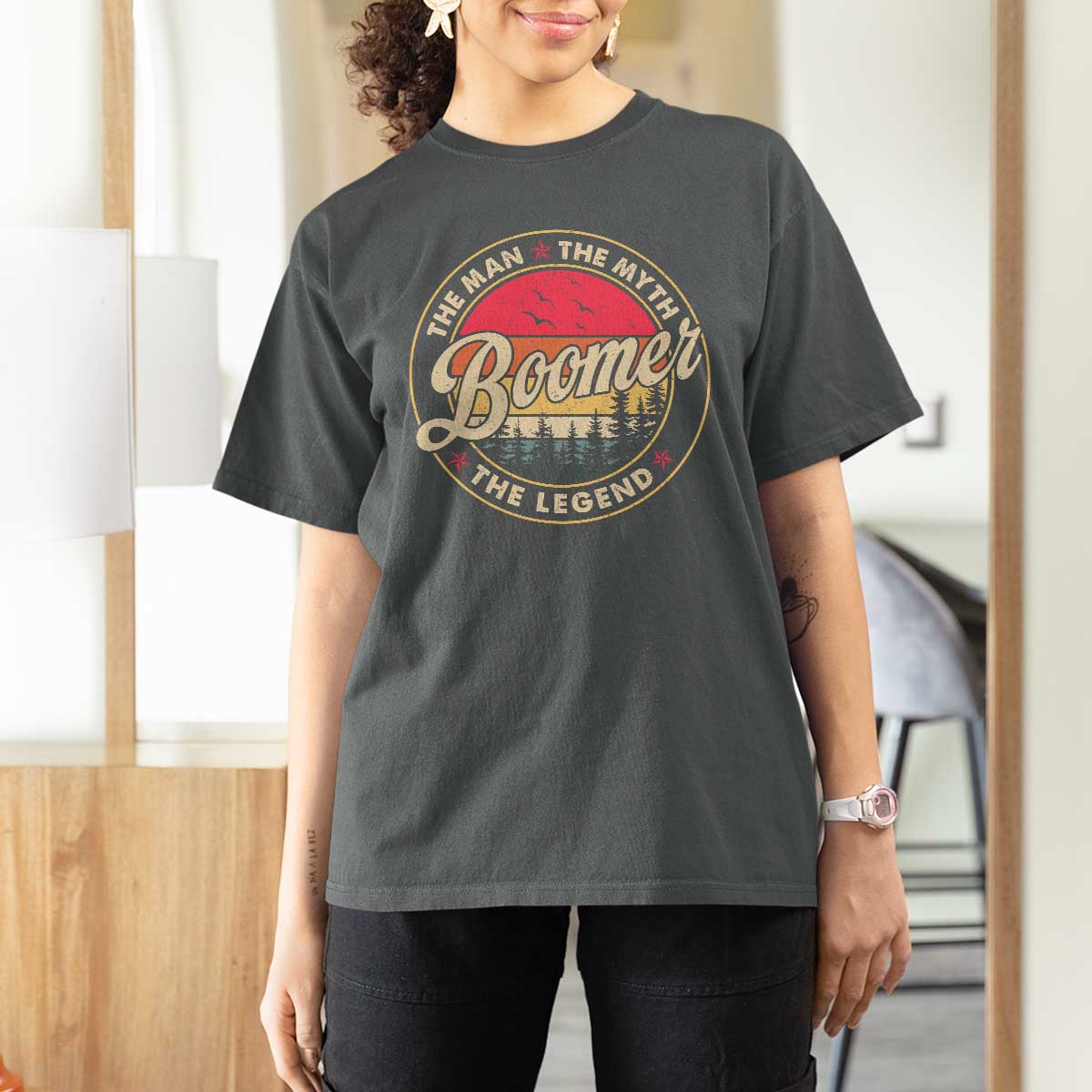 Boomers Generation T Shirt For Women The Man The Myth The Legend - Wonder Print Shop