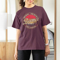 Boomers Generation T Shirt For Women The Man The Myth The Legend - Wonder Print Shop
