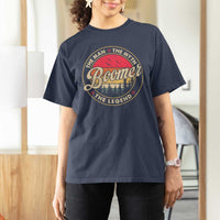 Boomers Generation T Shirt For Women The Man The Myth The Legend - Wonder Print Shop