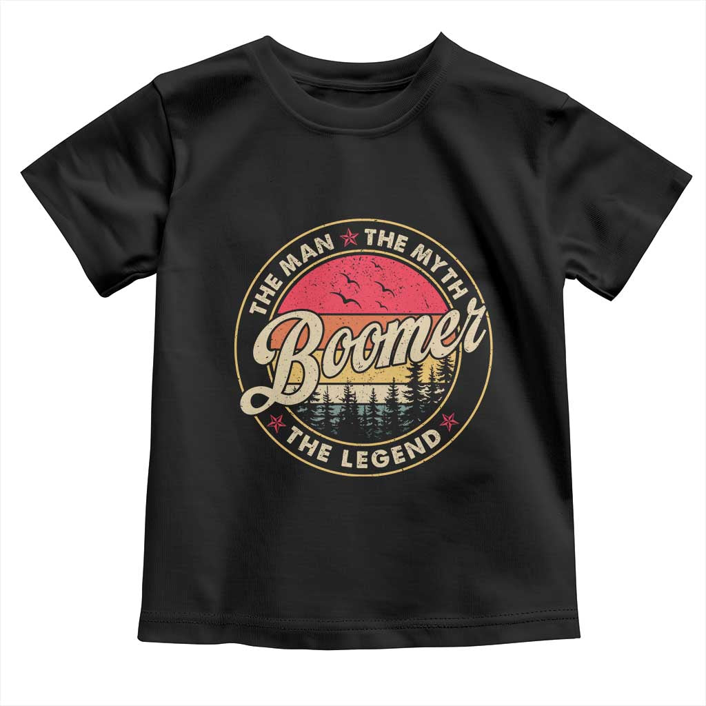 Boomers Generation Toddler T Shirt The Man The Myth The Legend - Wonder Print Shop