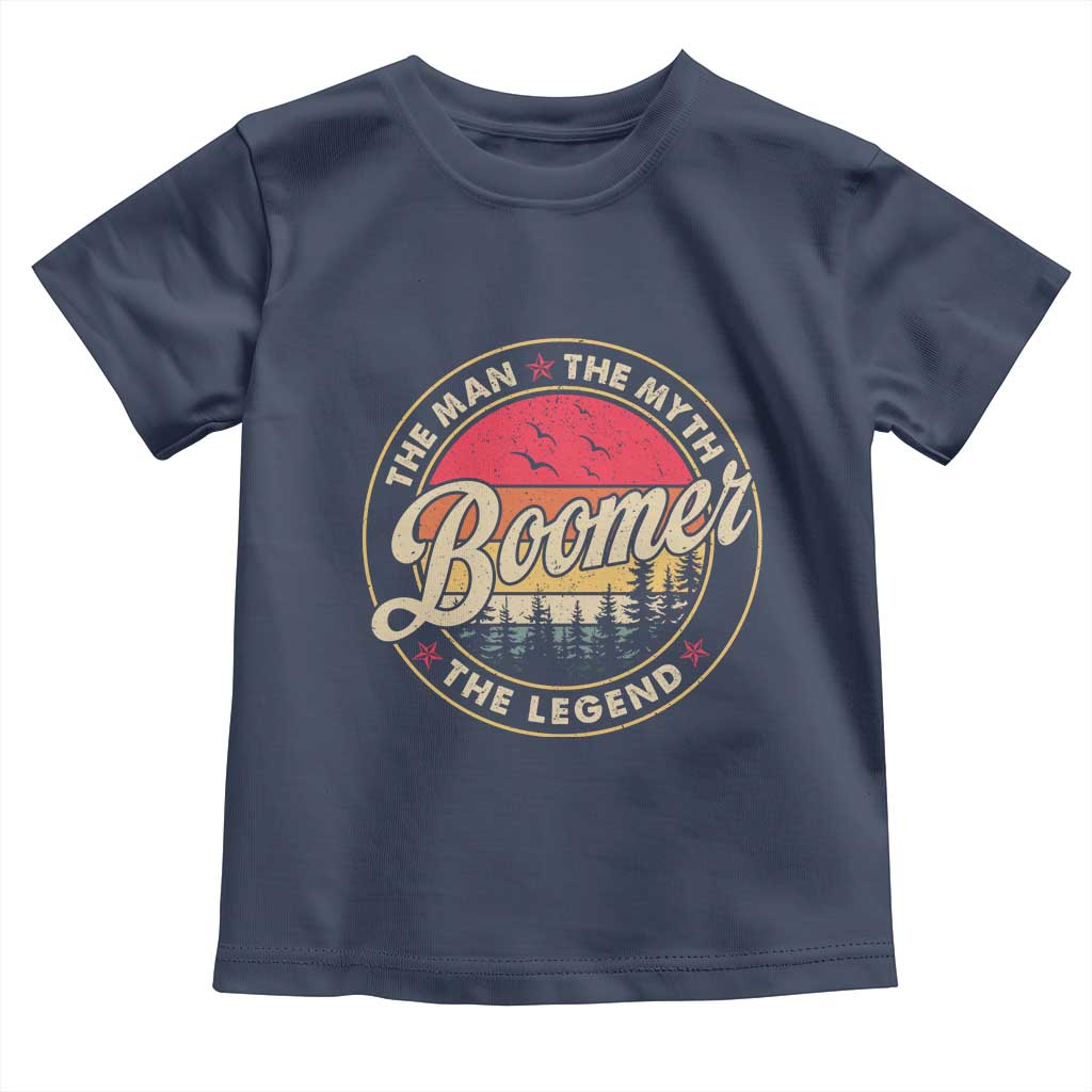 Boomers Generation Toddler T Shirt The Man The Myth The Legend - Wonder Print Shop