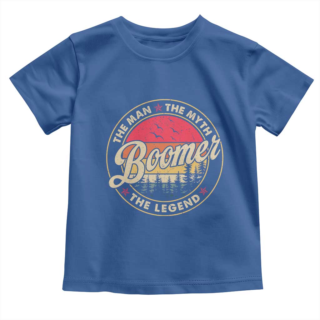Boomers Generation Toddler T Shirt The Man The Myth The Legend - Wonder Print Shop