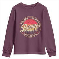 Boomers Generation Youth Sweatshirt The Man The Myth The Legend - Wonder Print Shop