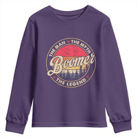 Boomers Generation Youth Sweatshirt The Man The Myth The Legend - Wonder Print Shop