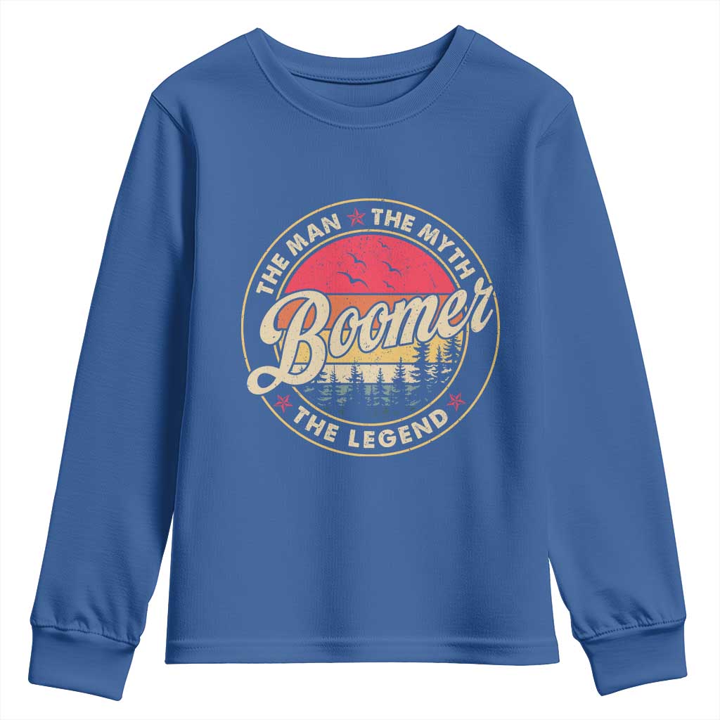 Boomers Generation Youth Sweatshirt The Man The Myth The Legend - Wonder Print Shop