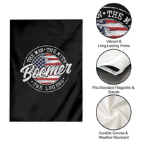 Boomers Generation Garden Flag Vintage The Man The Myth The Legend American Flag - Wonder Print Shop