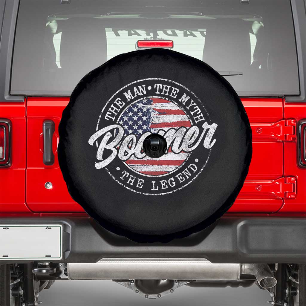 Boomers Generation Spare Tire Cover Vintage The Man The Myth The Legend American Flag - Wonder Print Shop