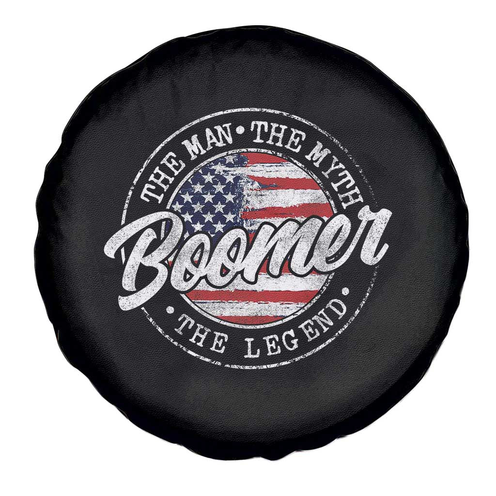 Boomers Generation Spare Tire Cover Vintage The Man The Myth The Legend American Flag - Wonder Print Shop