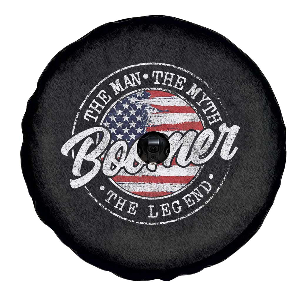 Boomers Generation Spare Tire Cover Vintage The Man The Myth The Legend American Flag - Wonder Print Shop