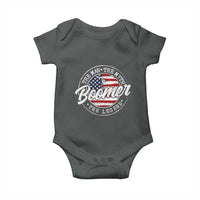 Boomers Generation Baby Onesie Vintage The Man The Myth The Legend American Flag - Wonder Print Shop