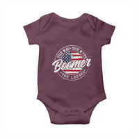 Boomers Generation Baby Onesie Vintage The Man The Myth The Legend American Flag - Wonder Print Shop