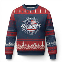 Boomers Generation Ugly Christmas Sweater Vintage The Man The Myth The Legend American Flag - Wonder Print Shop