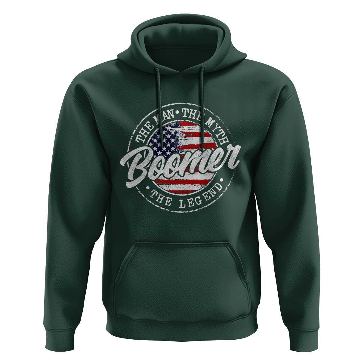Boomers Generation Hoodie Vintage The Man The Myth The Legend American Flag - Wonder Print Shop
