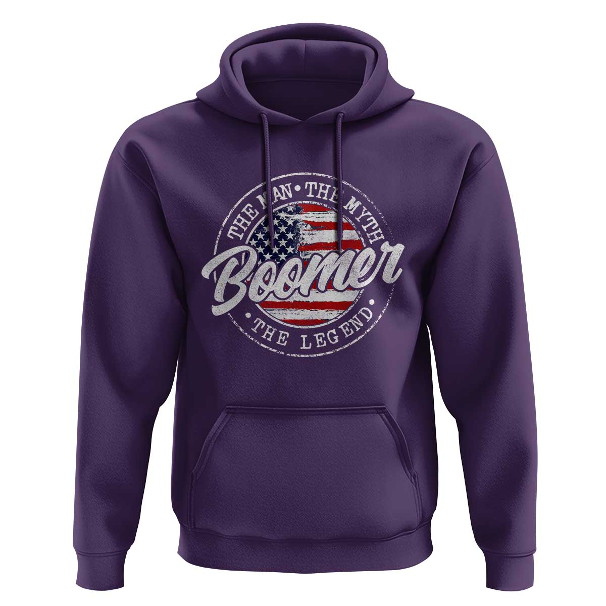 Boomers Generation Hoodie Vintage The Man The Myth The Legend American Flag - Wonder Print Shop