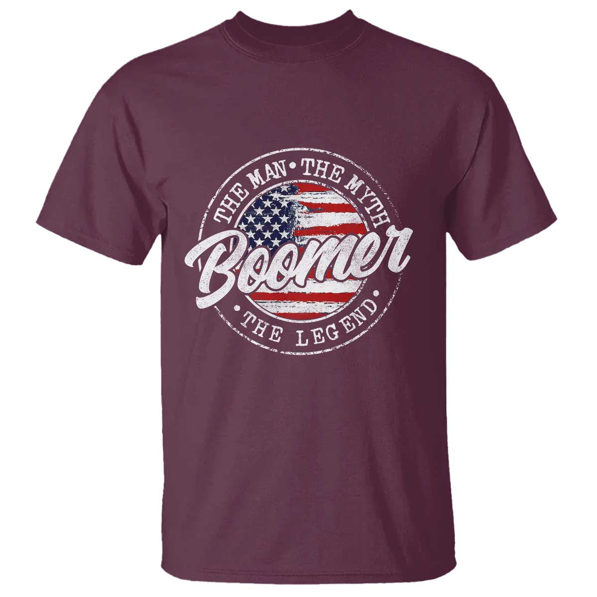 Boomers Generation T Shirt Vintage The Man The Myth The Legend American Flag - Wonder Print Shop