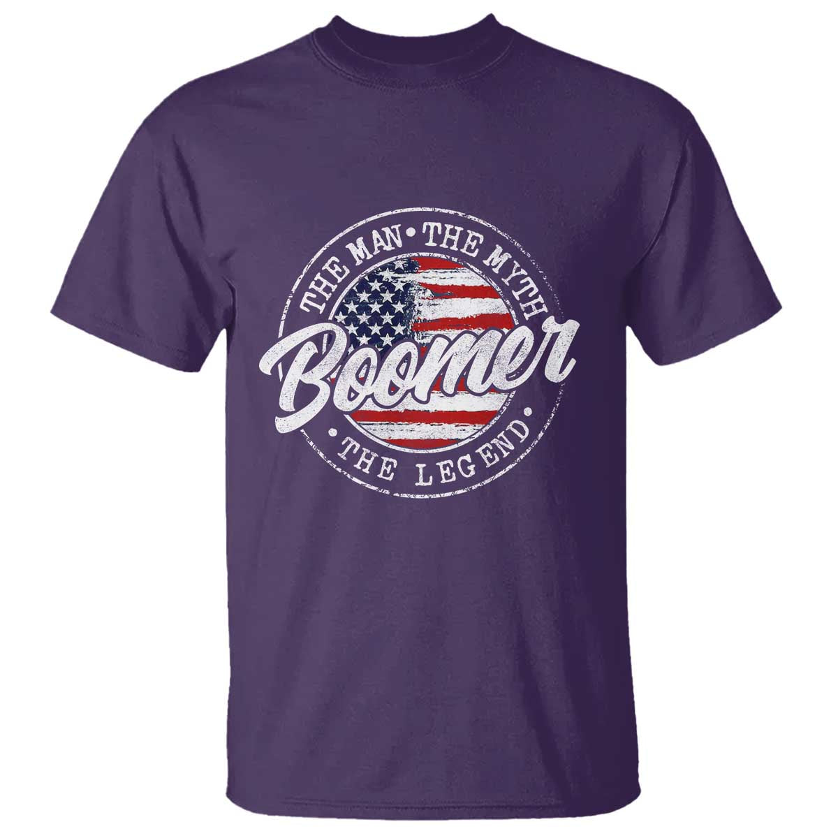 Boomers Generation T Shirt Vintage The Man The Myth The Legend American Flag - Wonder Print Shop
