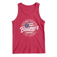 Boomers Generation Tank Top Vintage The Man The Myth The Legend American Flag - Wonder Print Shop