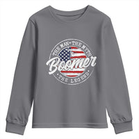 Boomers Generation Youth Sweatshirt Vintage The Man The Myth The Legend American Flag - Wonder Print Shop