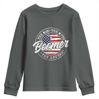 Boomers Generation Youth Sweatshirt Vintage The Man The Myth The Legend American Flag - Wonder Print Shop