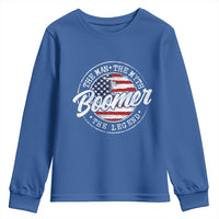 Boomers Generation Youth Sweatshirt Vintage The Man The Myth The Legend American Flag - Wonder Print Shop