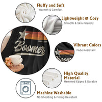 Boomers Generation Throw Blanket Vintage Retro Gift - Wonder Print Shop