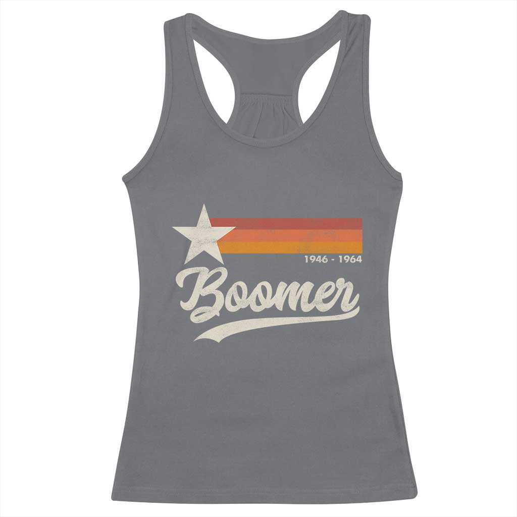 Boomers Generation Racerback Tank Top Vintage Retro Gift - Wonder Print Shop