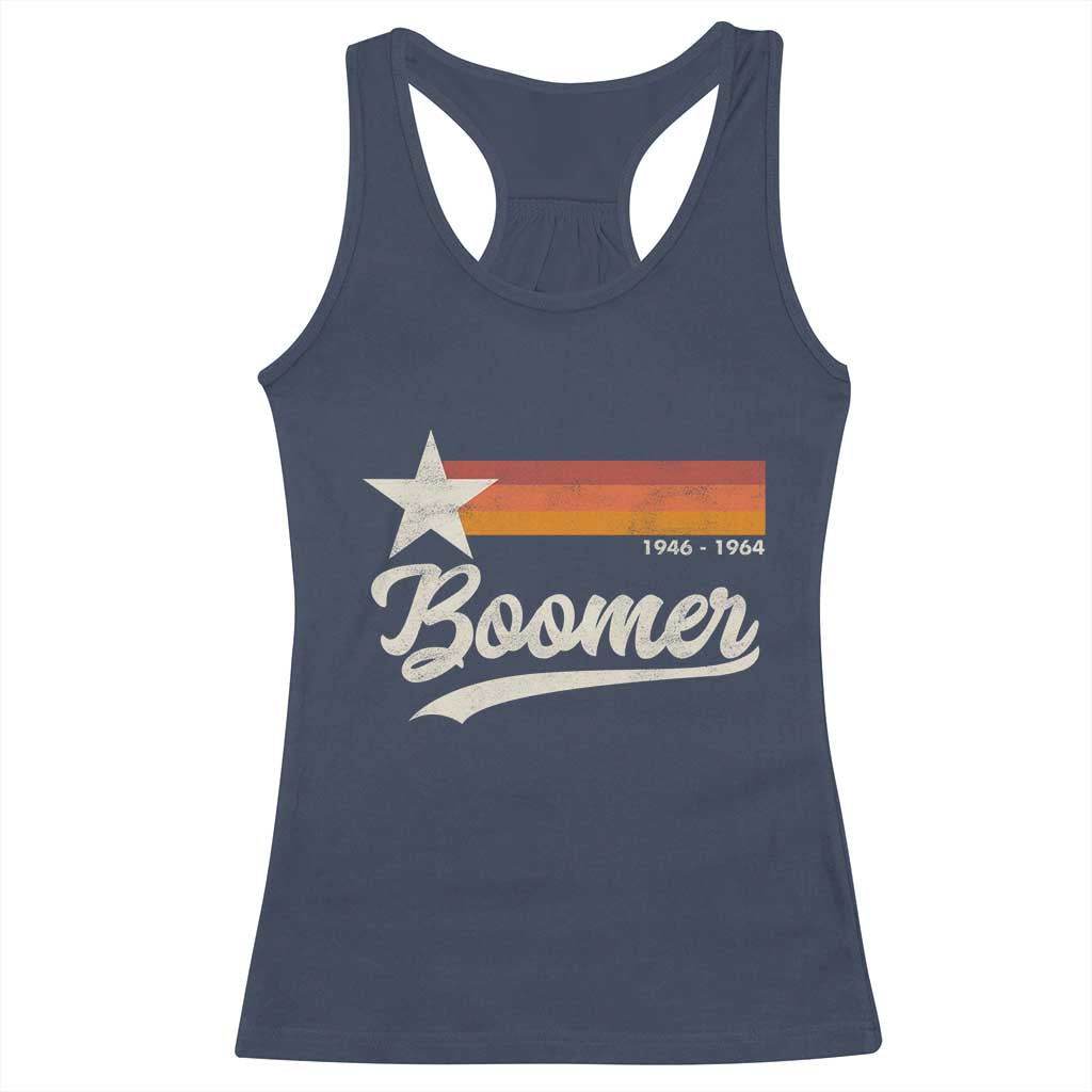 Boomers Generation Racerback Tank Top Vintage Retro Gift - Wonder Print Shop