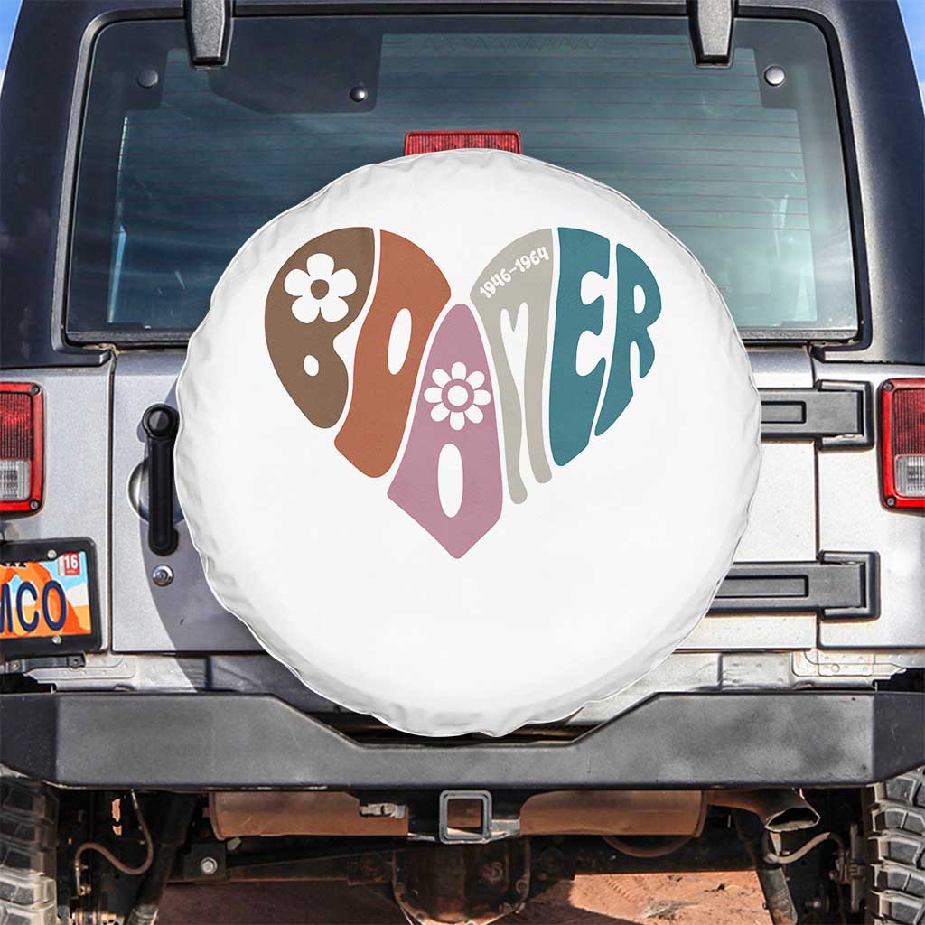 Boomers Generation Spare Tire Cover Vintage 40s 50s 60s Hippe Peace Love Hippy - Wonder Print Shop