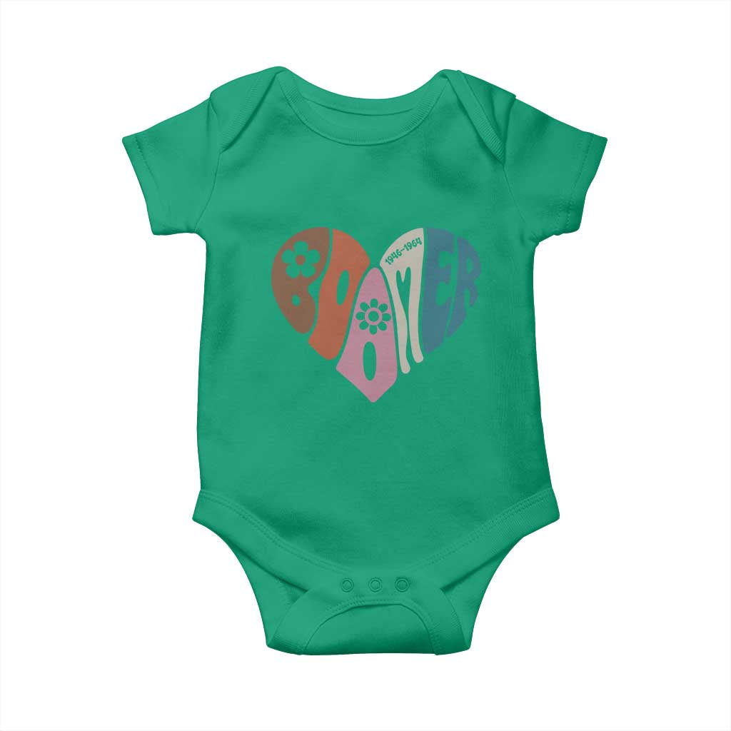 Boomers Generation Baby Onesie Vintage 40s 50s 60s Hippe Peace Love Hippy - Wonder Print Shop