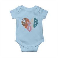 Boomers Generation Baby Onesie Vintage 40s 50s 60s Hippe Peace Love Hippy - Wonder Print Shop